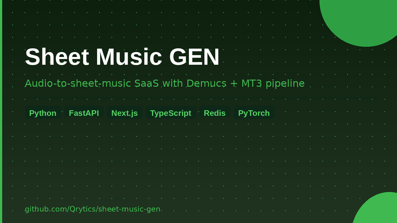 Sheet Music GEN preview