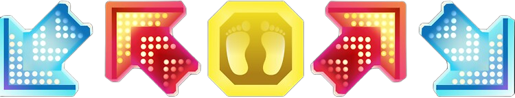 Rhythm game arrow symbols